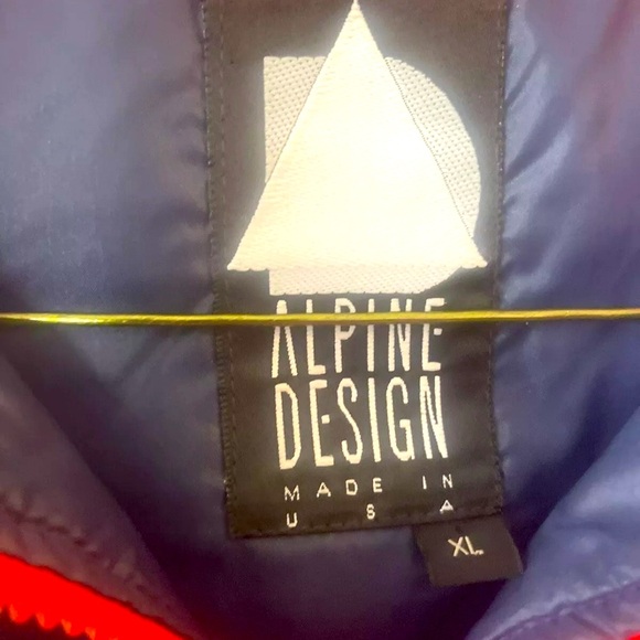ALPINE DESIGN RARE! VINTAGE 700 DOWN BOMBER EXCELLENT CONDITION thick down fill - Picture 7 of 10